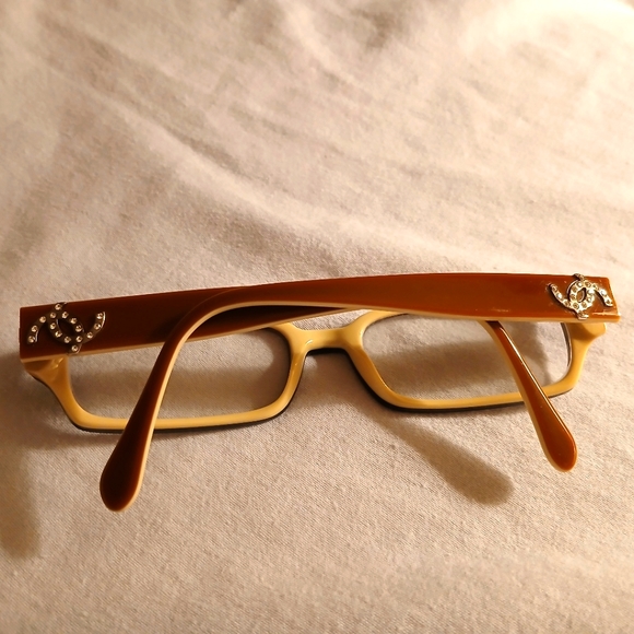 Chanel eyeglass frames with real Swarovski crystals - Picture 2 of 6